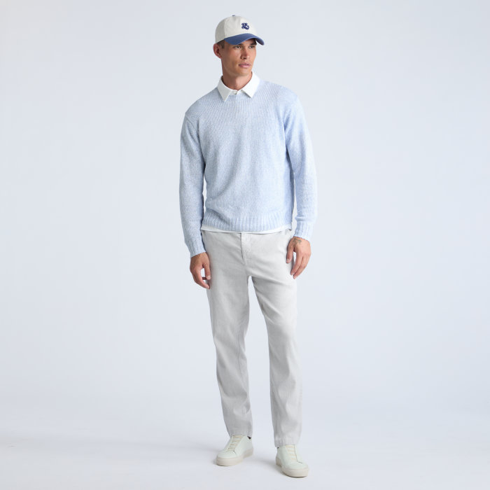 Alternative image of LTD RELEASE GULF LINEN CREWNECK SWEATER in BAJA