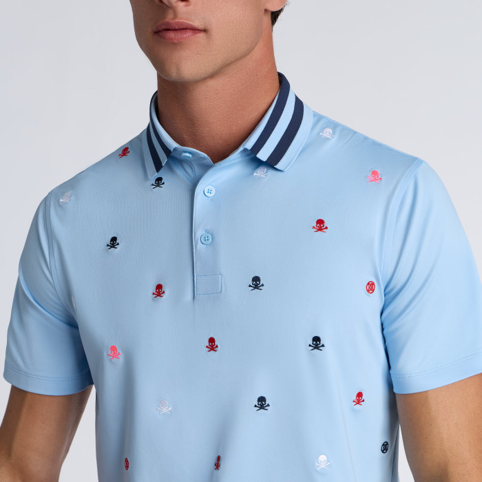 Alternative image of EMBROIDERED TECH JERSEY POLO in BAJA