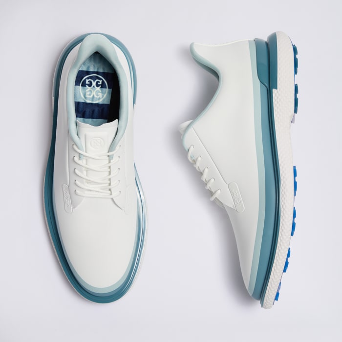 MEN'S GALLIVAN2R TUXEDO STRIPE GOLF SHOE in SNOW / SEA FOAM