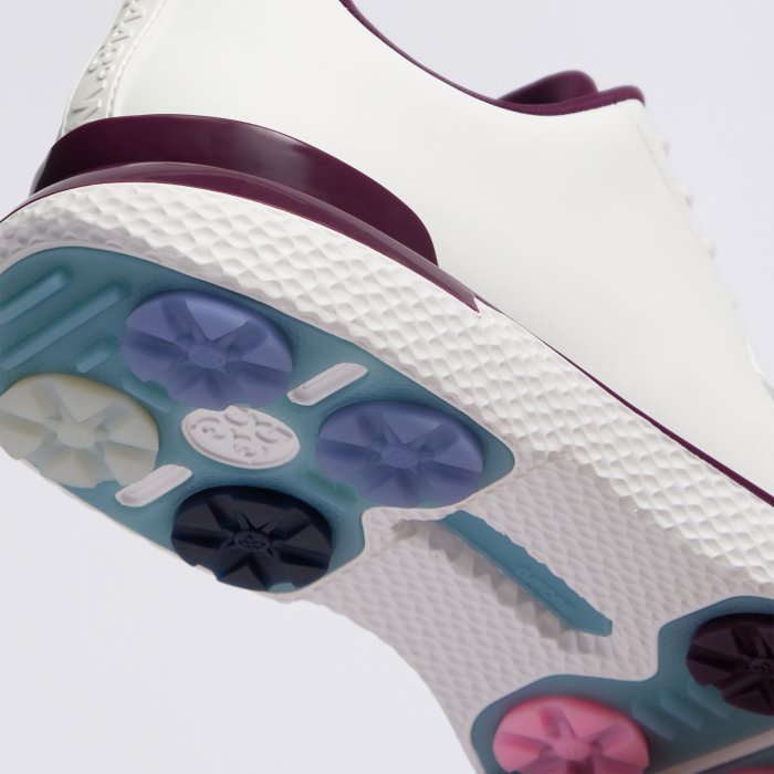 Alternative image of MEN'S GALLIVAN2R SPLIT TOE GOLF SHOE in SNOW / DARK PLUM
