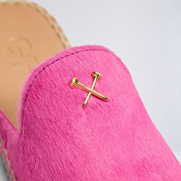 Alternative image of WOMEN'S METAL TEES PONY HAIR ESPADRILLE in KNOCKOUT PINK