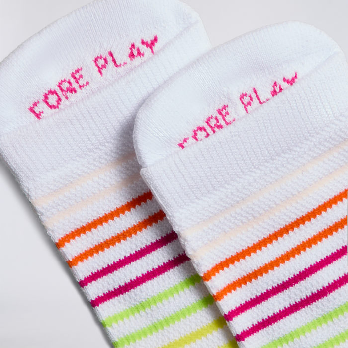 Alternative image of WOMEN'S MULTI STRIPE ANKLE SOCK in SNOW / MULTI
