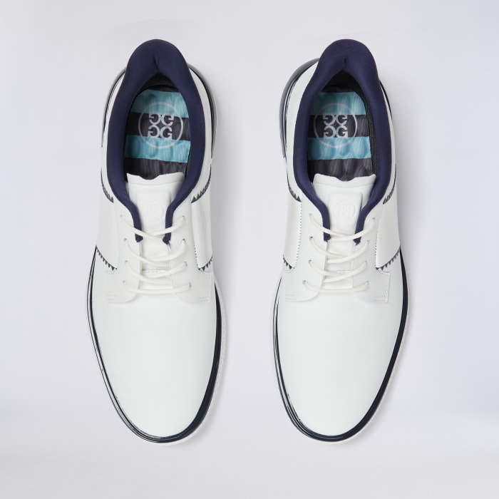 Alternative image of WOMEN'S GALLIVAN2R SIDE STRIPE KILTIE GOLF SHOE in Snow / Twilight