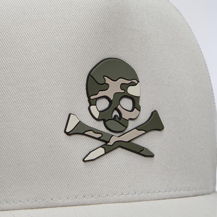 Alternative image of CAMO SKULL & TEES TALL TRUCKER HAT in PUMICE