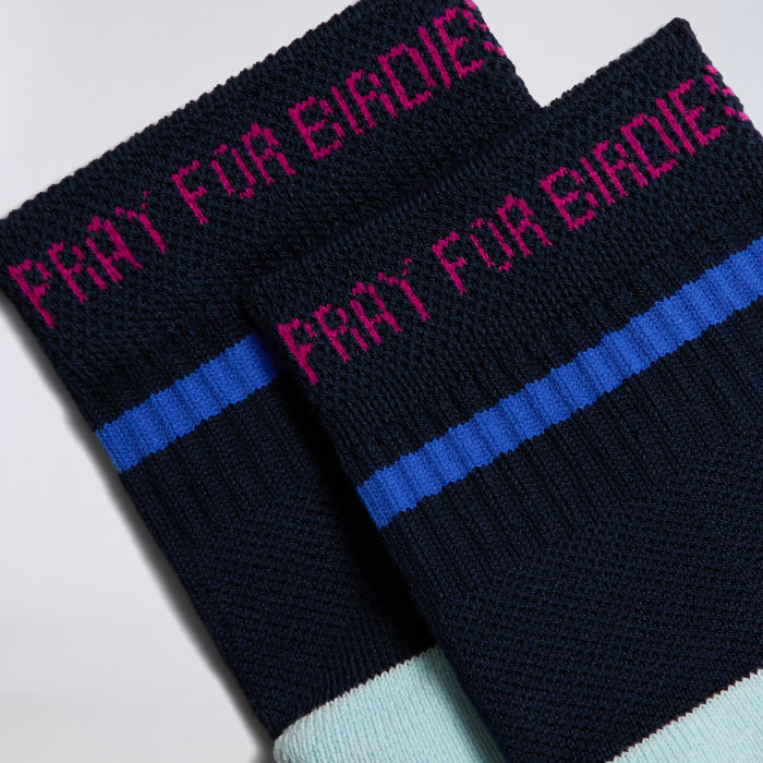 Alternative image of MEN'S PRAY FOR BIRDIES 1/4 SOCK in TWILIGHT / LISBON