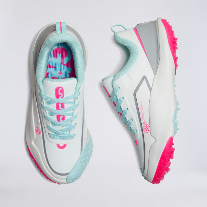 WOMEN'S LTD RELEASE G/18 GOLF SHOE in SNOW / KNOCKOUT PINK