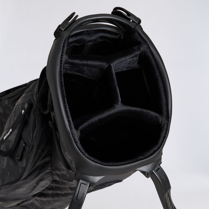 Alternative image of SCRAMBLE SKULL & TEES PARACHUTE CARRY GOLF BAG in Onyx