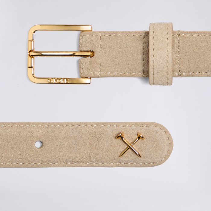 Alternative image of WOMEN'S METAL TEES SUEDE BELT in PUMICE