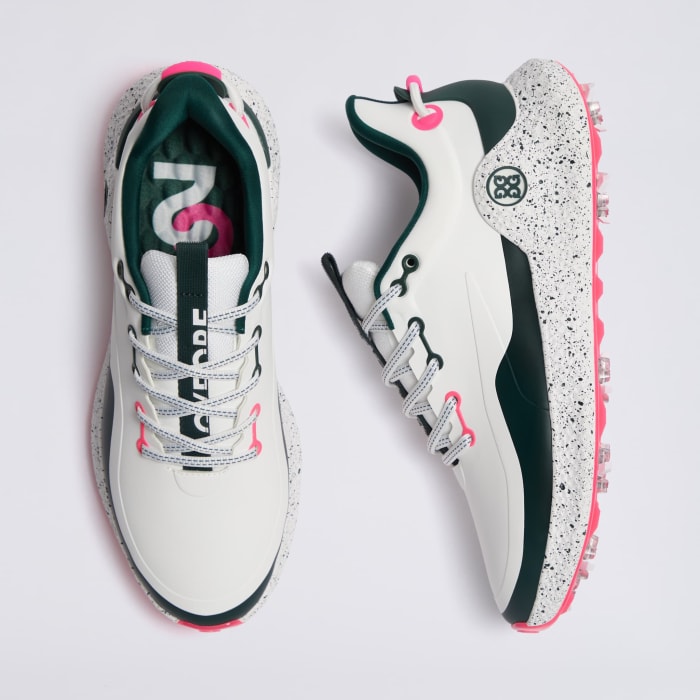 MEN'S MG4+ O2 G/LOCK GOLF SHOE in PINE / KNOCKOUT PINK