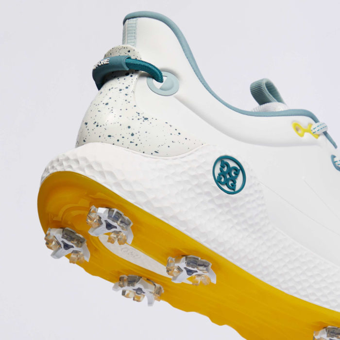 Alternative image of MEN'S MG4+ O2 G/LOCK GOLF SHOE in SNOW / FLY YELLOW