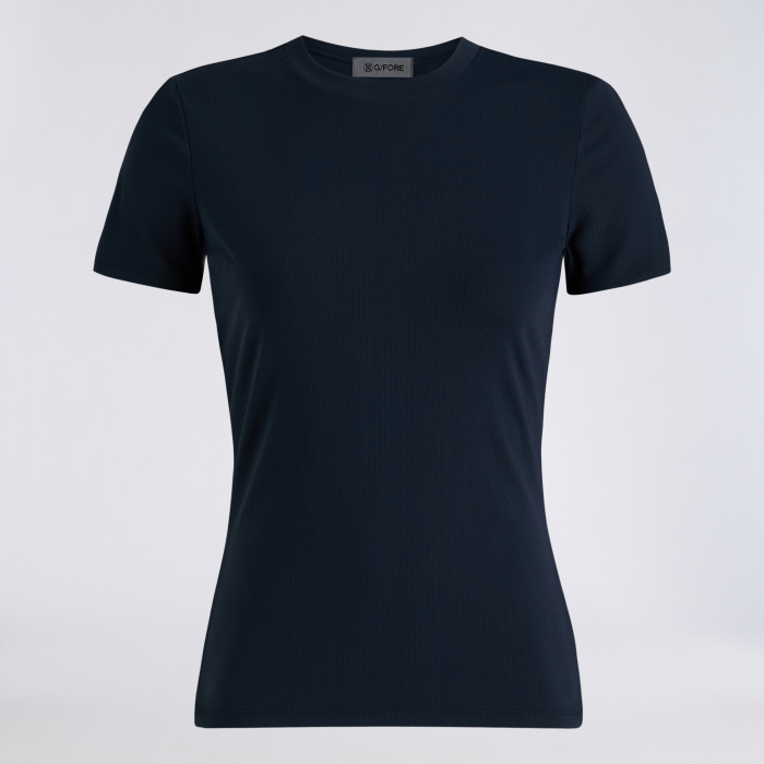 TECH NYLON RIB FITTED TEE in Twilight