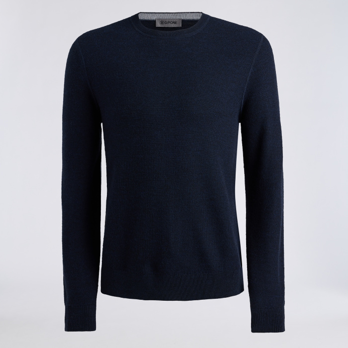 THE CLUB MERINO WOOL CREWNECK SWEATER in Twilight