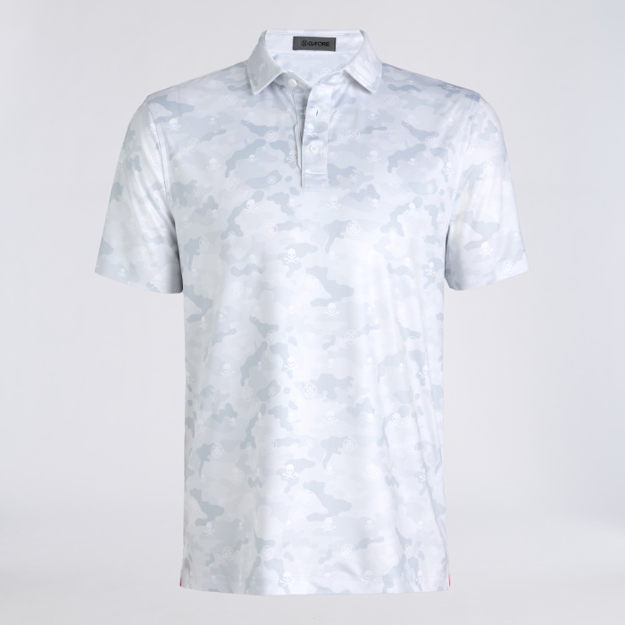 ICON CAMO TECH JERSEY POLO in Snow