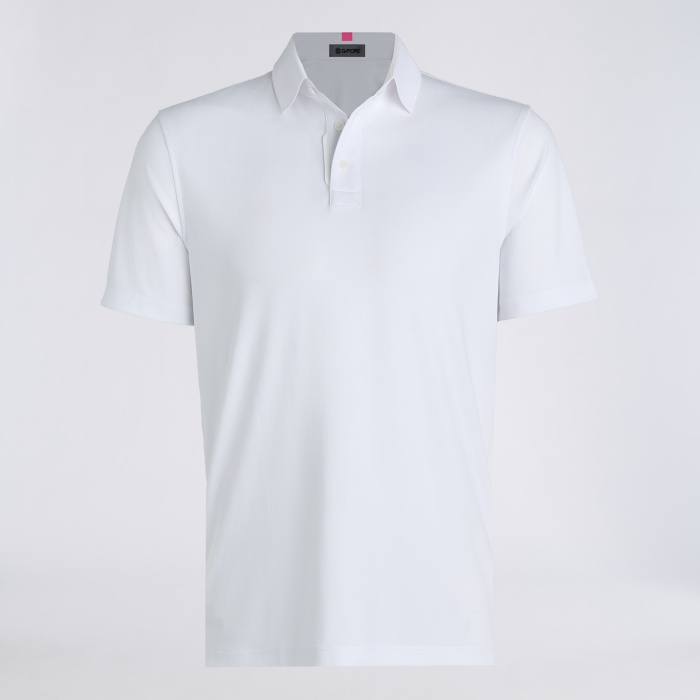 ESSENTIAL PERFORMANCE PIQU&Eacute; POLO in Snow