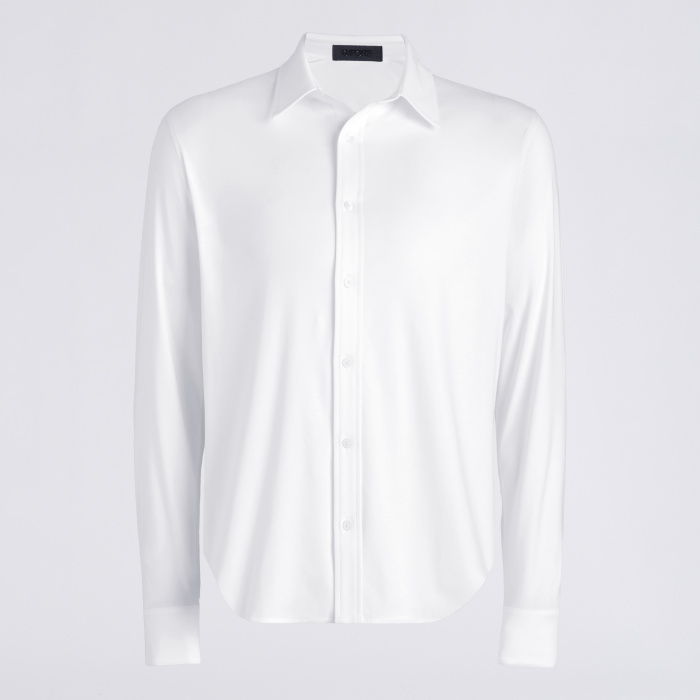 LUXE COTTON BLEND SHIRT in Snow