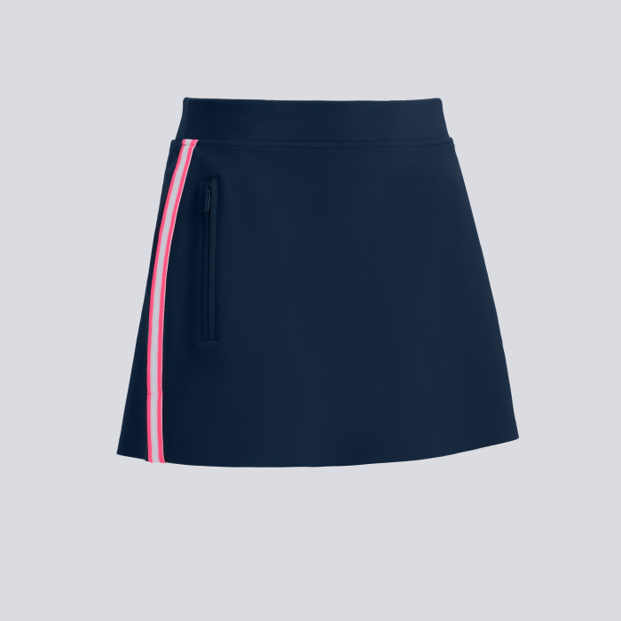 SIDE STRIPE STRETCH SCUBA SKORT in Twilight