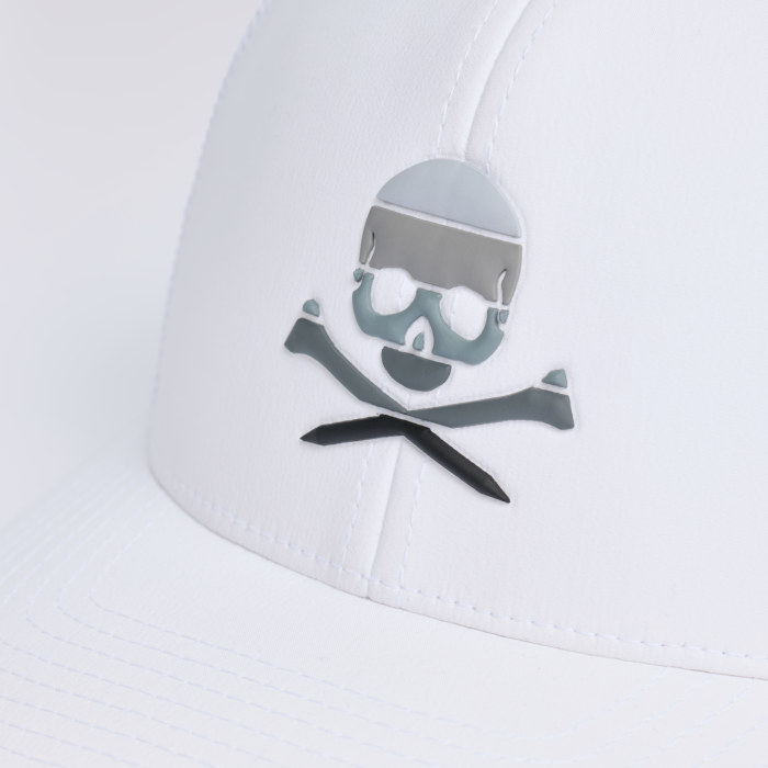 Alternative image of SKULL & TEES MID TRUCKER HAT in Snow