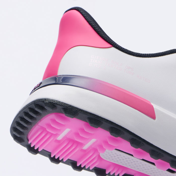Alternative image of WOMEN'S G.112 LOVE G GOLF SHOE in SNOW / KNOCKOUT PINK