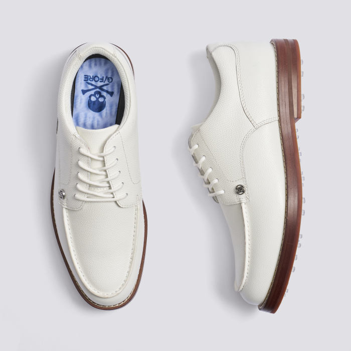 WOMEN'S LTD RELEASE GALLIVANTER DERBY LEATHER LUXE SOLE GOLF SHOE in Snow