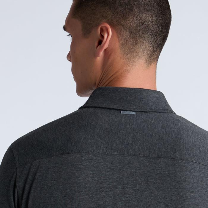 Alternative image of LUXE COTTON BLEND SHIRT in CHARCOAL MELANGE