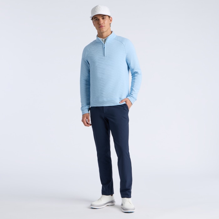 Alternative image of DUNES COTTON QUILTED 1/4 ZIP PULLOVER in BAJA