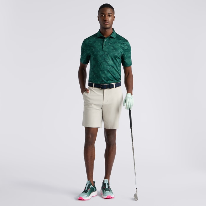 Alternative image of ICON CAMO TECH JERSEY POLO in Pine