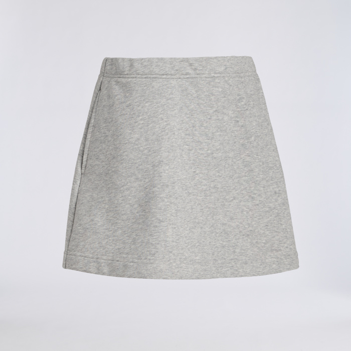 FRENCH TERRY A-LINE SKORT in GREYM