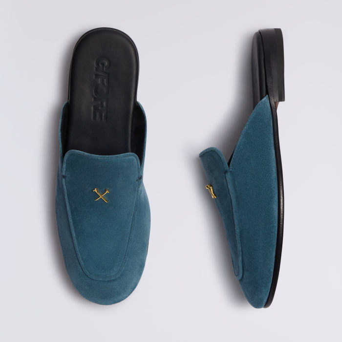 WOMEN'S LTD RELEASE METAL TEES SUEDE FLEX MULE in SEAFOAM