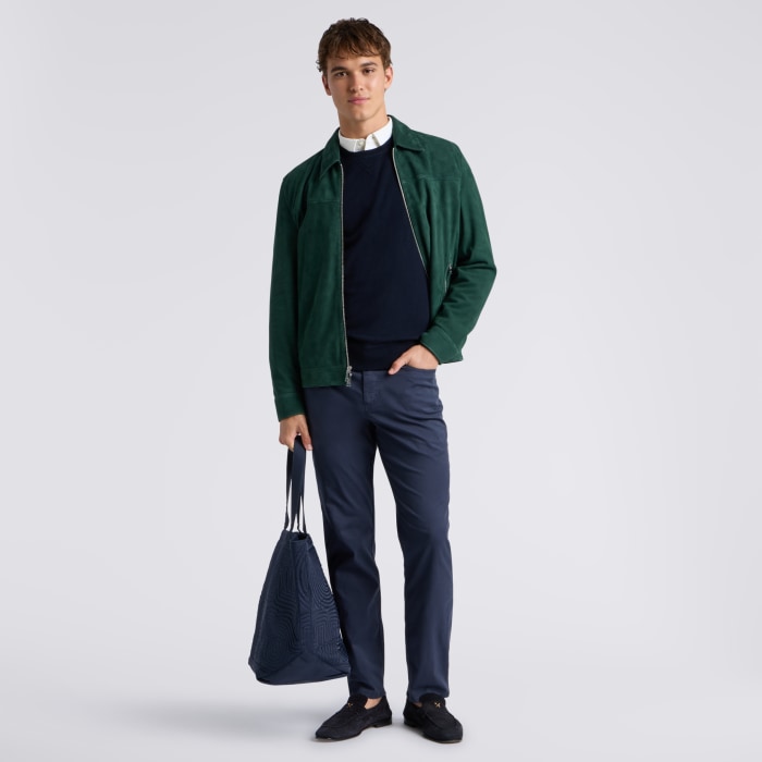 Alternative image of CRUISE SUEDE BOMBER JACKET in Pine