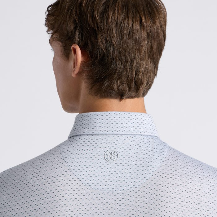 Alternative image of ALL PLAY SPADE GEO STRETCH KNIT POLO in NIMBUS / PINE