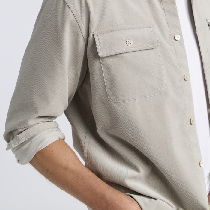 Alternative image of LTD RELEASE PINWALE CORD OVERSHIRT in PUMICE