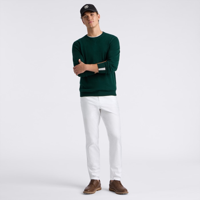 Alternative image of CASHMERE CREWNECK SWEATER in CYPRESS GREEN