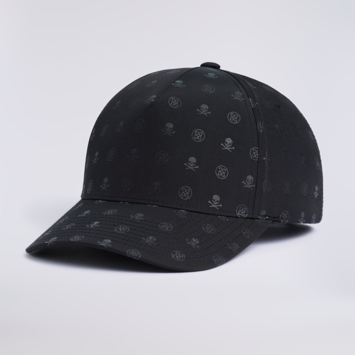 SKULL & TEES SCRAMBLE LOW PROFILE HAT in Onyx