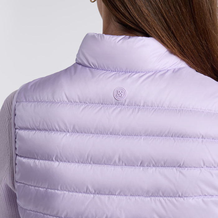 Alternative image of V-DOWN QUILTED STRETCH TECH INTERLOCK VEST in Orchid