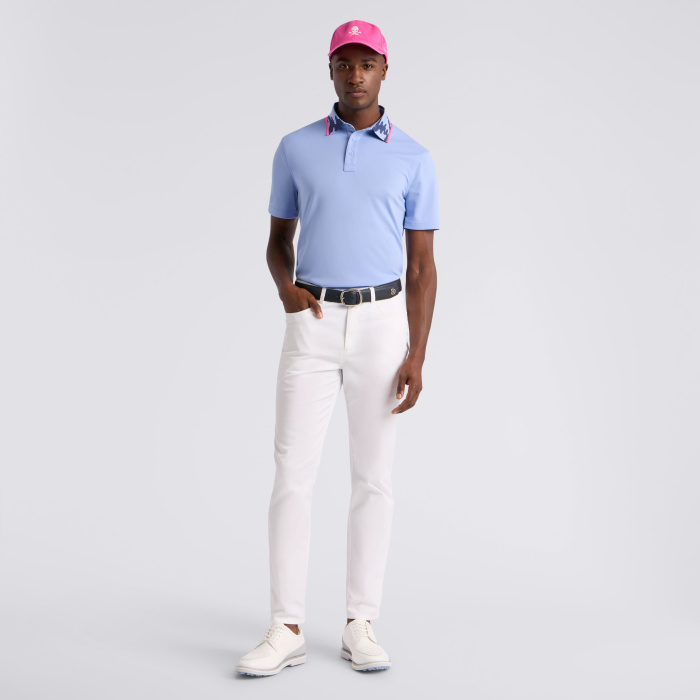 Alternative image of CAMO COLLAR PERFORMANCE PIQU&Eacute; POLO in Willow
