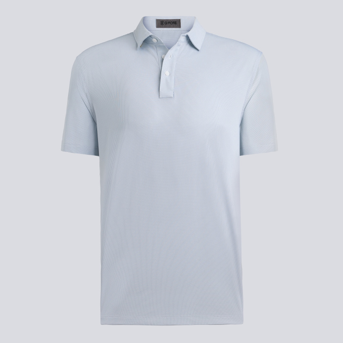 DELTA DOT JACQUARD POLO in Twilight
