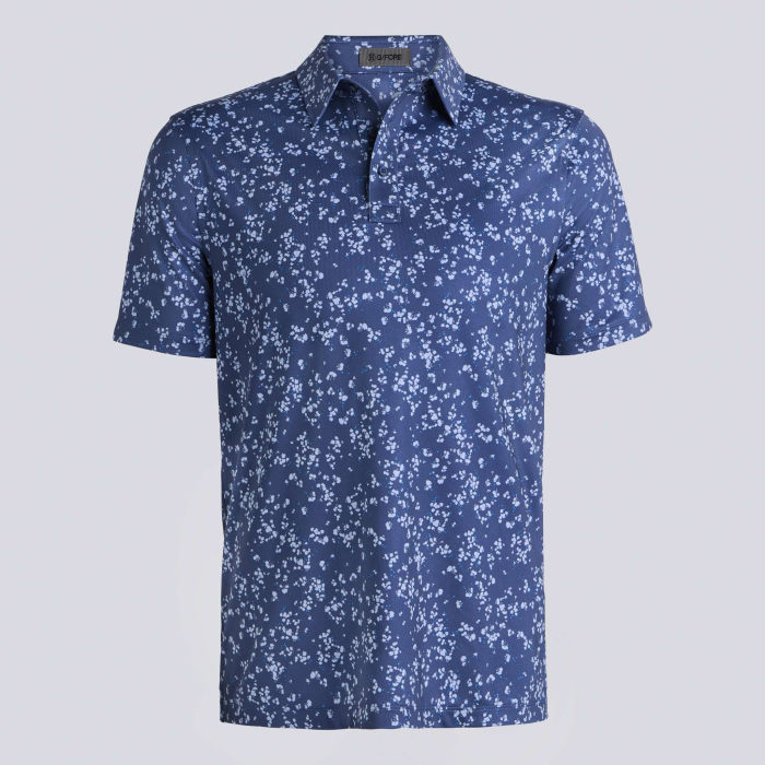 WILDFLOWER TECH JERSEY POLO in HAZE / WILLOW