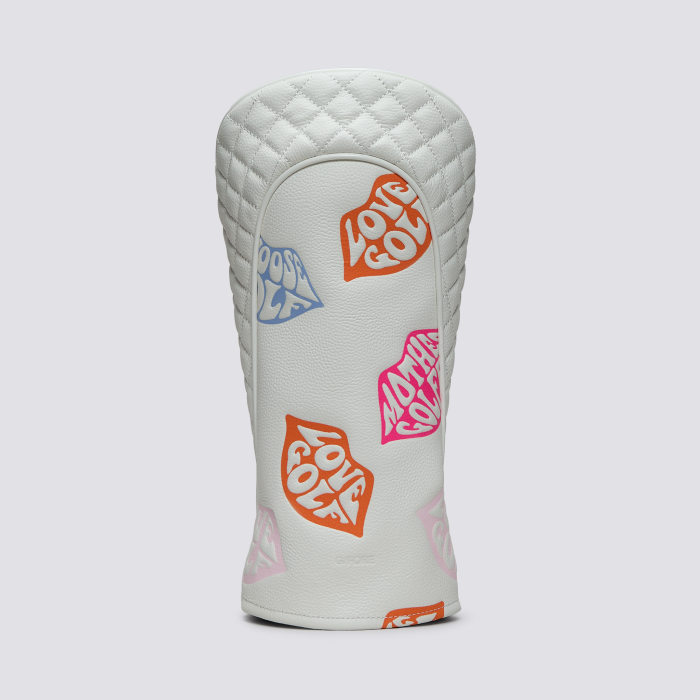 Alternative image of EMBOSSED LOVE G LEATHER DRIVER HEADCOVER in Snow