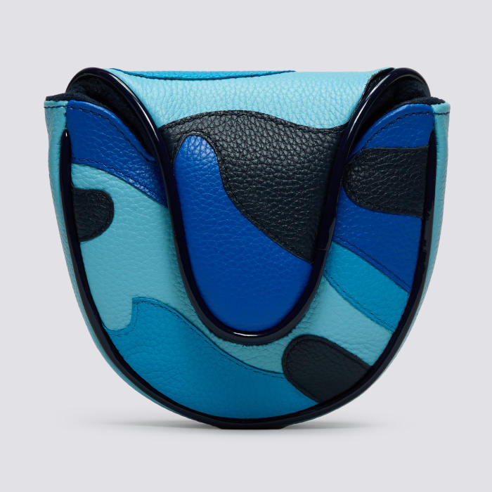 Alternative image of PATCHWORK CAMO LEATHER MALLET COVER in CENOTE / TWILIGHT