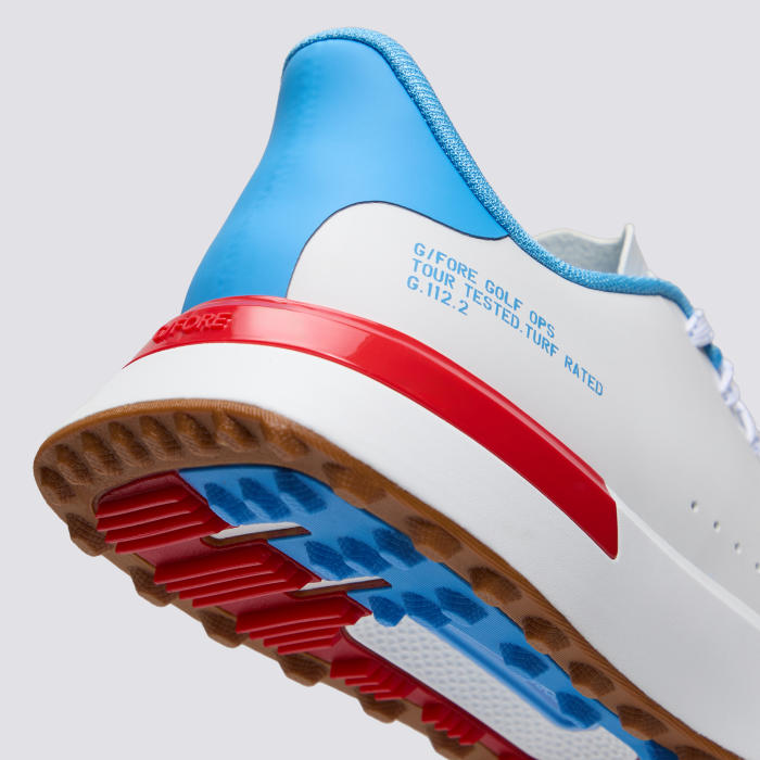 Alternative image of MEN'S LTD RELEASE G.112 CIRCLE G GOLF SHOE in SNOW / AZUL