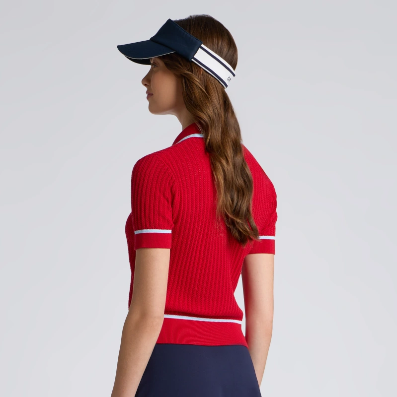 SUMMER FRIDAY TEXTURED KNIT POLO | WOMEN'S POLO SHIRTS | G/FORE