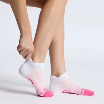 Alternative image of WOMEN'S OMBR&Eacute; STRIPE ANKLE SOCK in SNOW / KNOCKOUT PINK