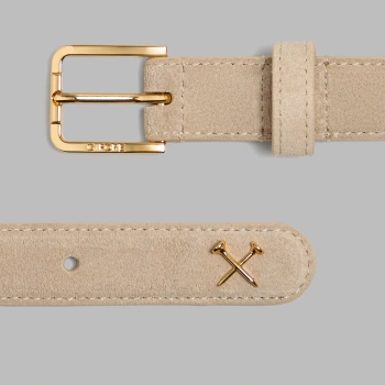 Alternative image of WOMEN'S METAL TEES SUEDE BELT in PUMICE