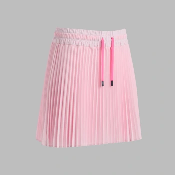 MICRO-PLEAT OPS HIGH WAISTED SKORT in Blush
