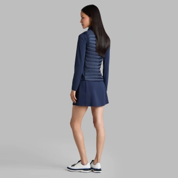 Alternative image of V-DOWN QUILTED STRETCH TECH INTERLOCK VEST in Twilight