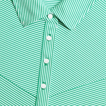 Alternative image of CHEVRON STRIPE TECH PIQU&Eacute; SLEEVELESS POLO in Clover