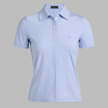 MIX STRIPE SHORT SLEEVE POLO in Willow