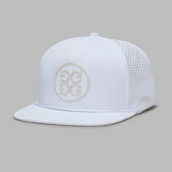 CIRCLE G'S PERFORATED DELTA HAT in Snow