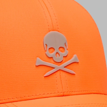 Alternative image of SKULL & TEES LOW PROFILE HAT in SHOCKING ORANGE