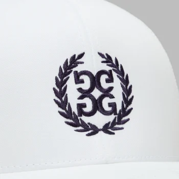 Alternative image of MEN'S LTD RELEASE G WREATH TRUCKER HAT in SNOW / DARK PLUM